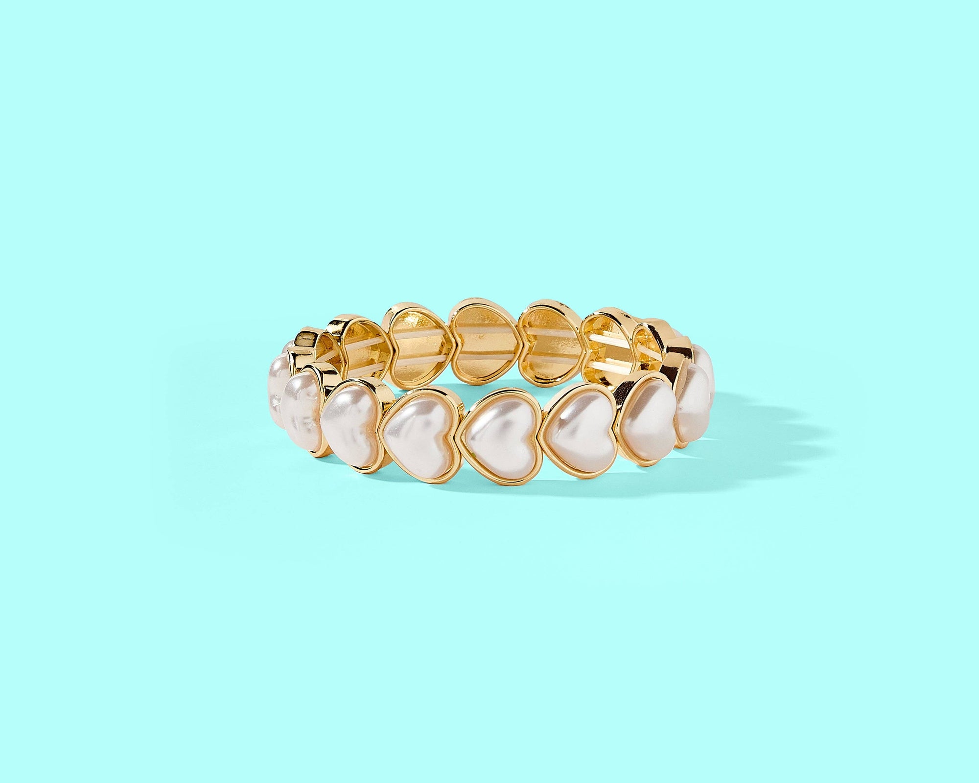 Enamel Stretch Bracelet - Love