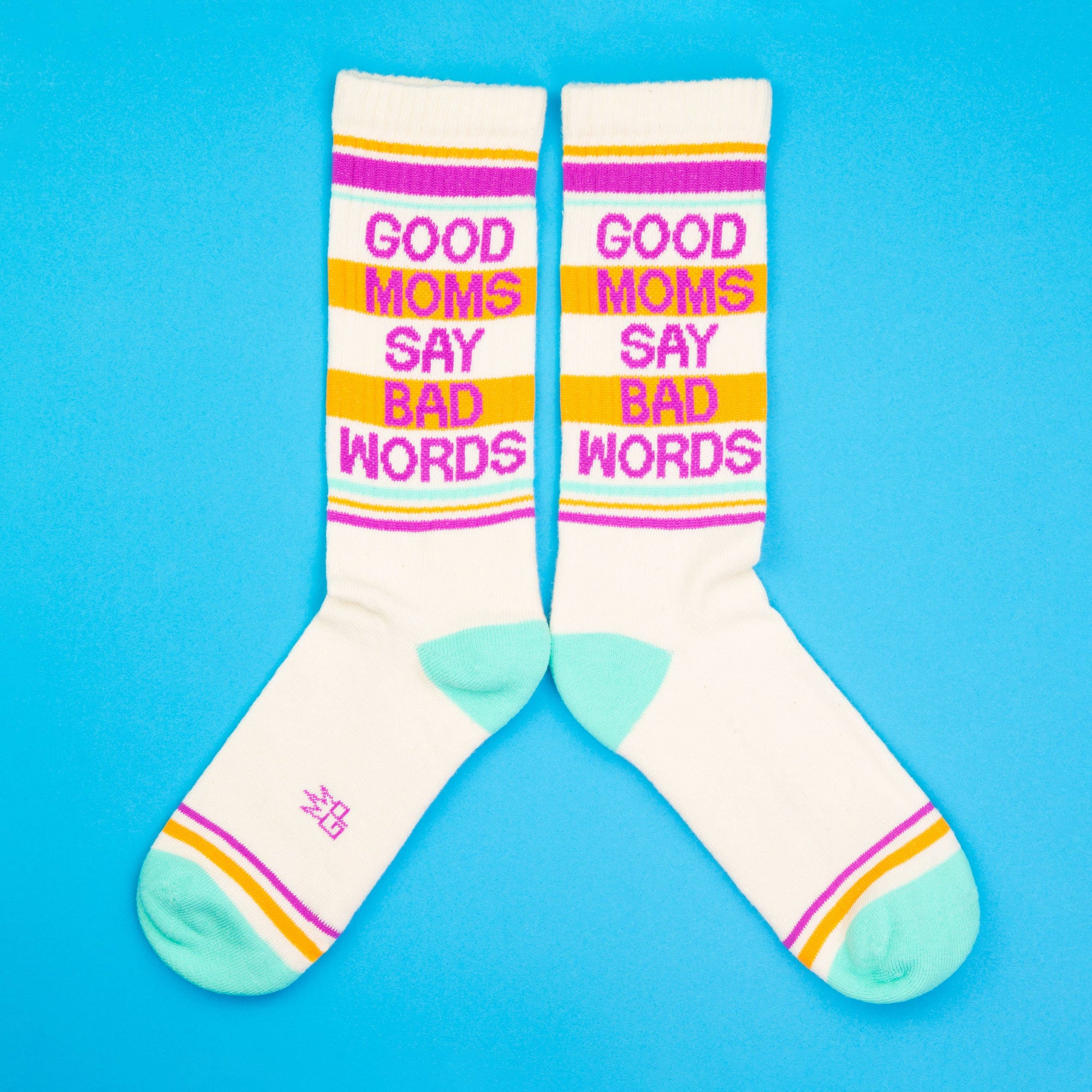 GUMBALL POODLE Good Moms Say Bad Words Gym Crew Socks
