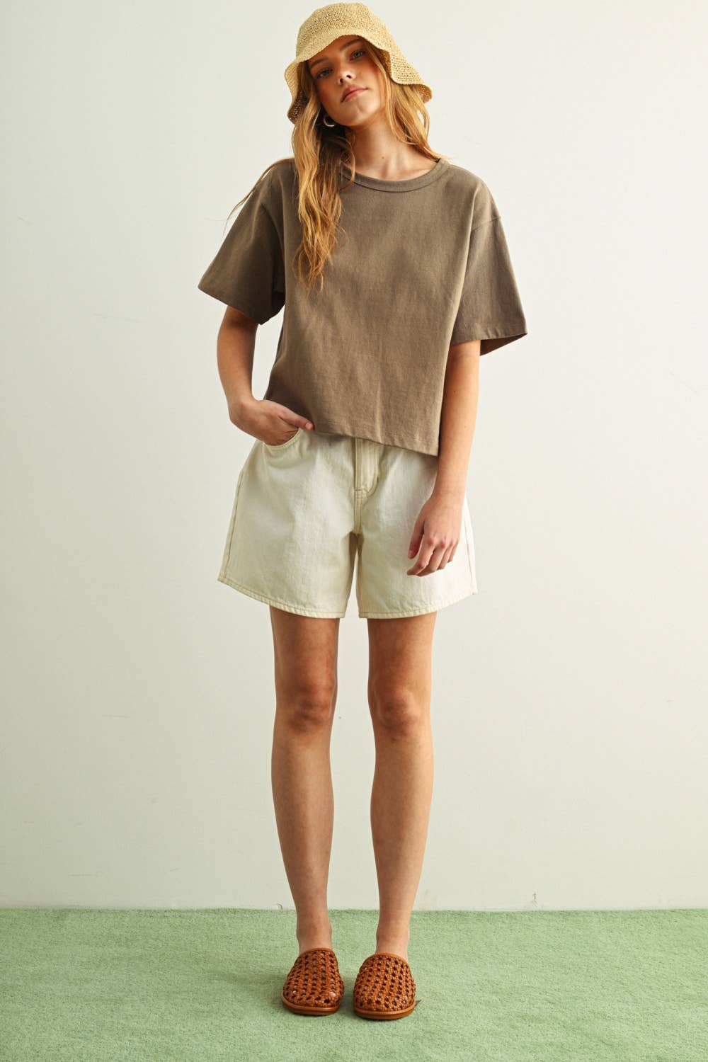 LINEN BLEND TEE
