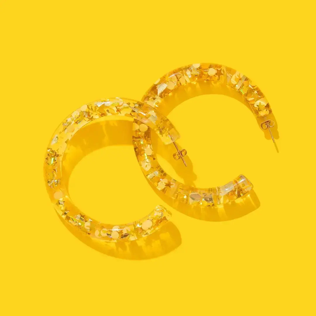 Confetti Hoop Earrings