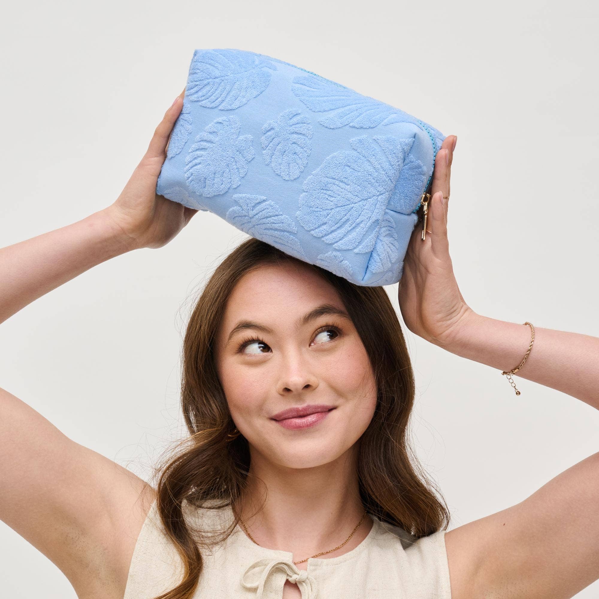 Palm Breeze Cosmetic Pouch