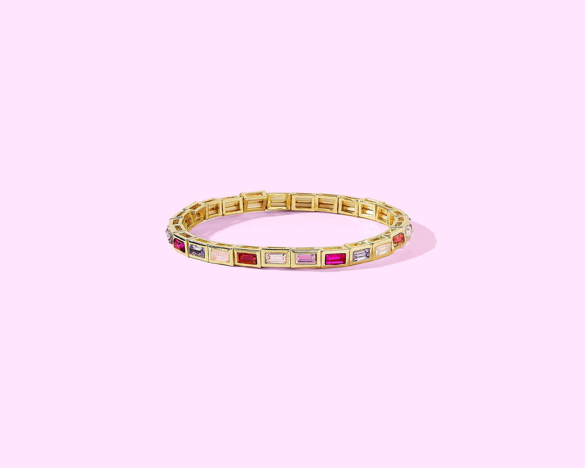 Enamel Stretch Bracelet - Love