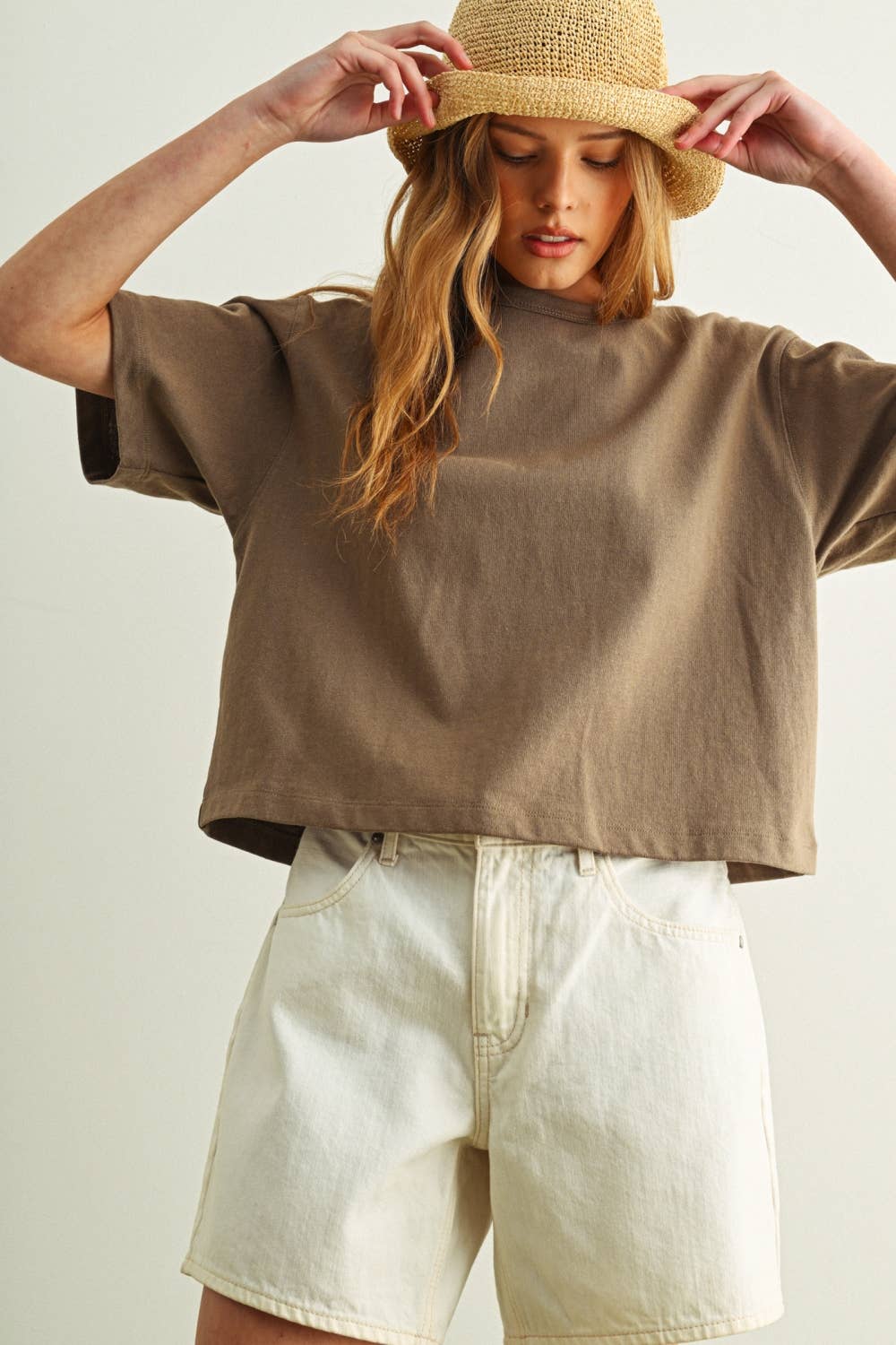 LINEN BLEND TEE