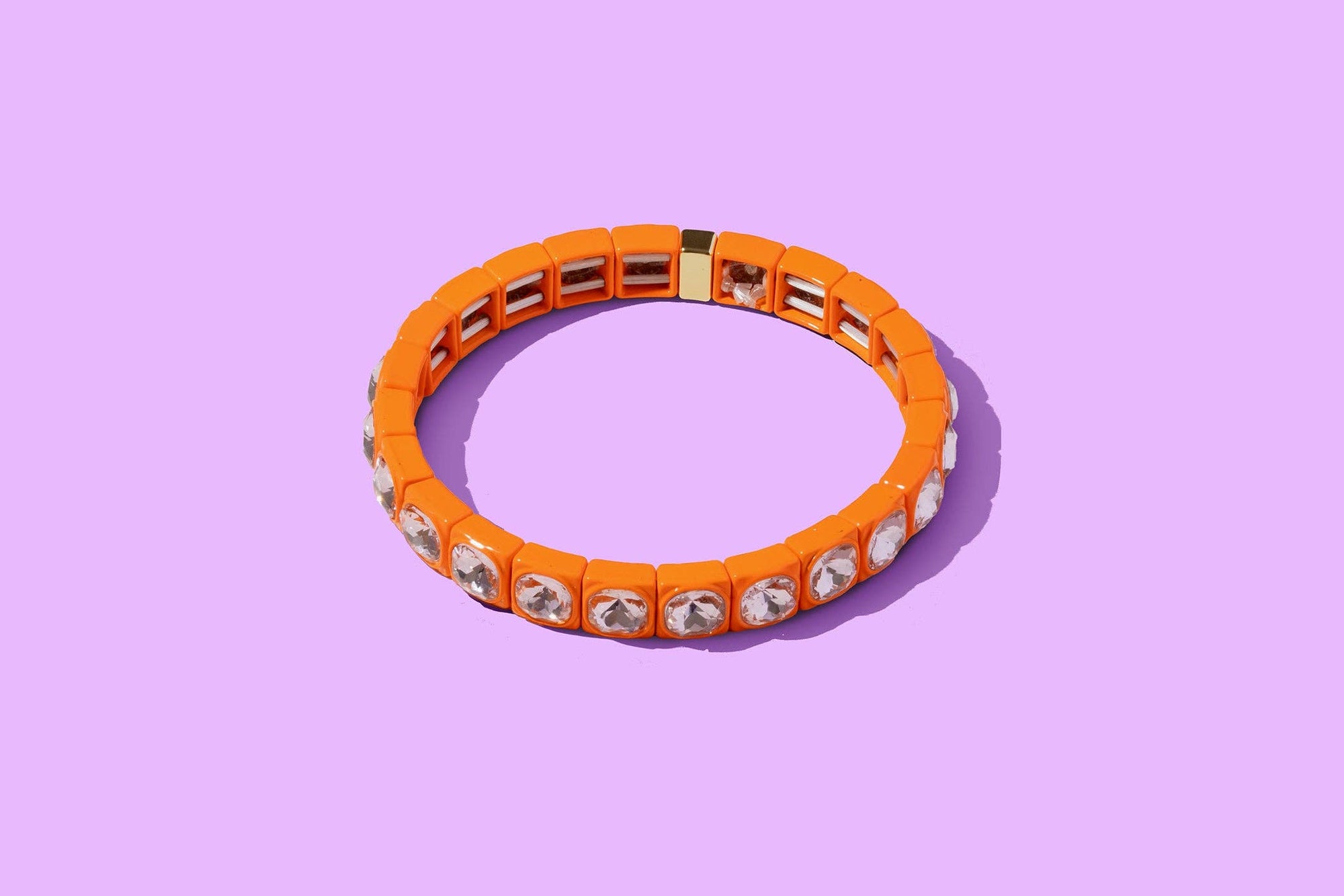 Enamel Stretch Bracelet - Small Gems - Zoe