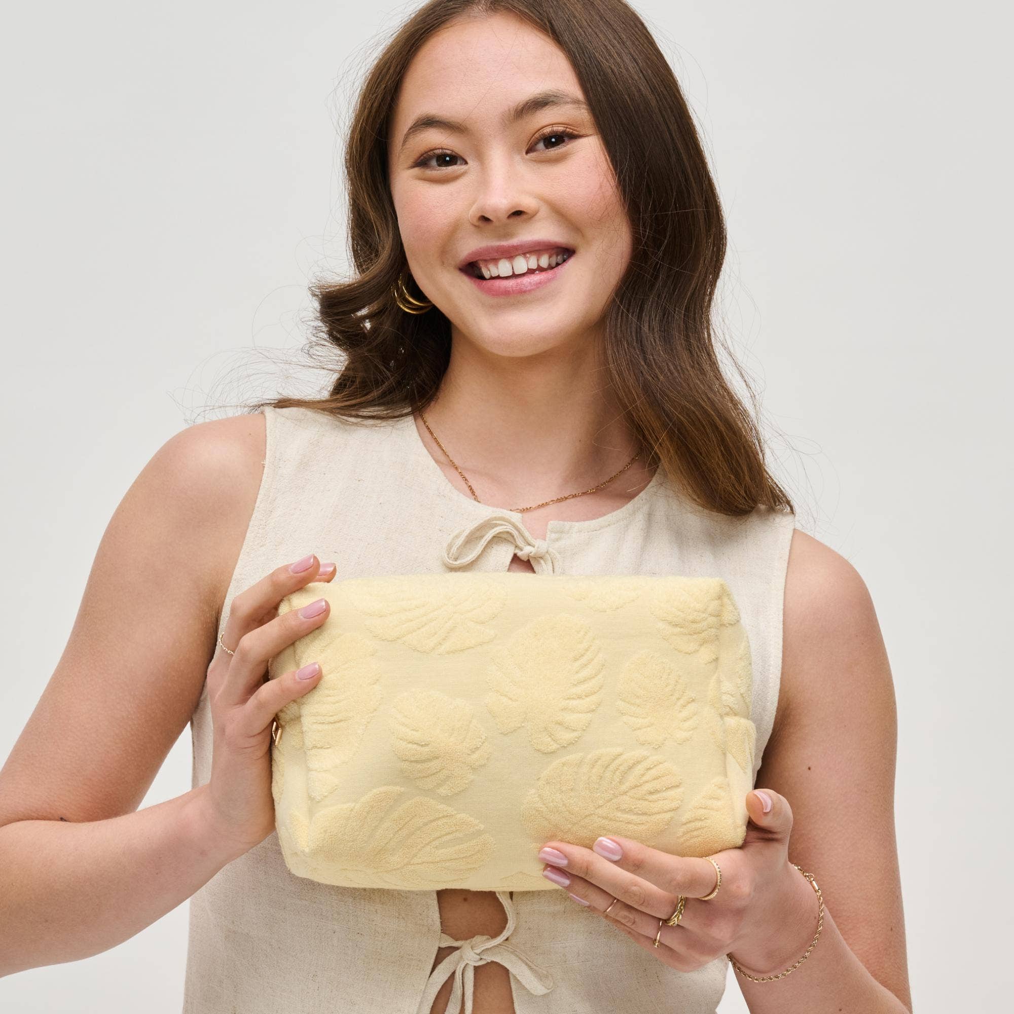 Palm Breeze Cosmetic Pouch