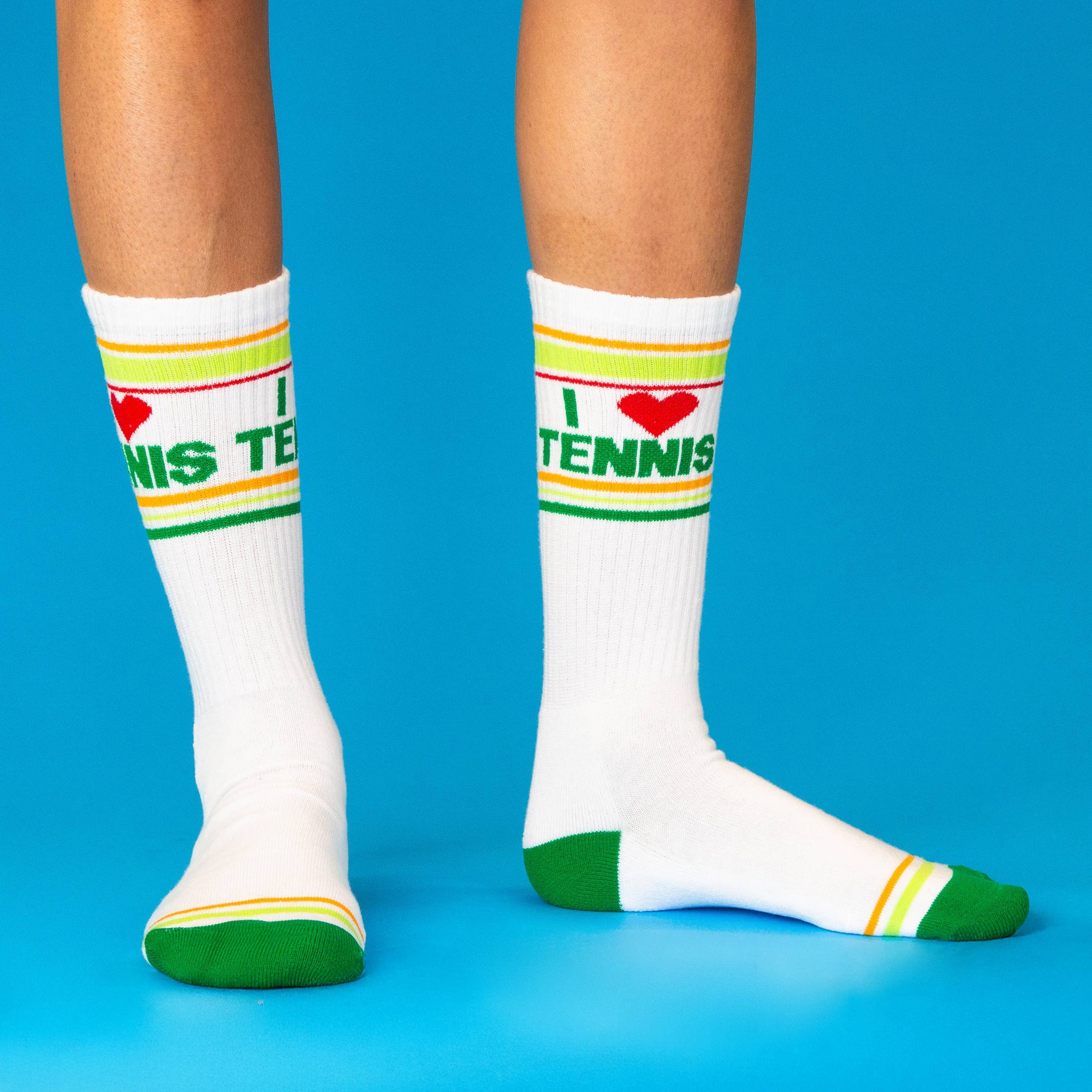 I ❤️ Tennis Crew Socks