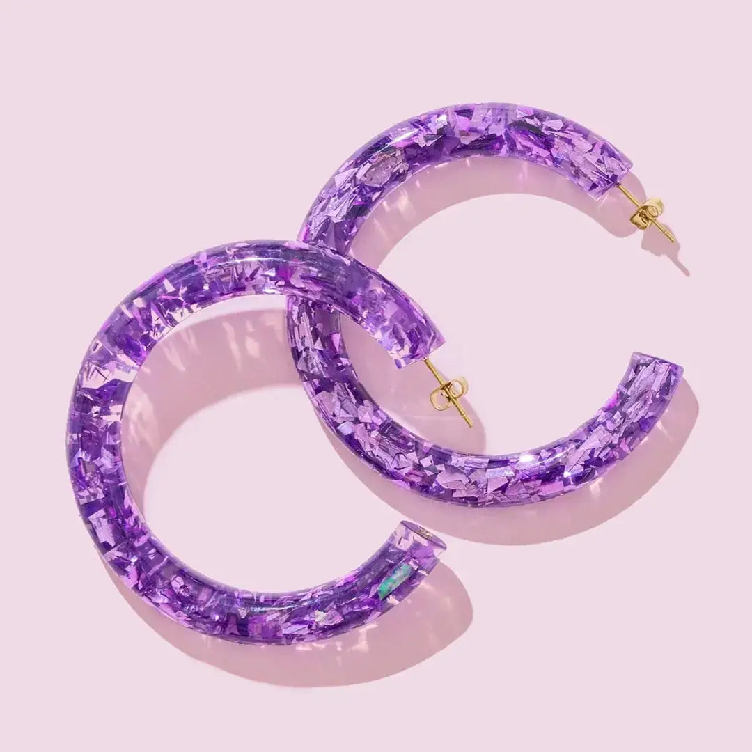 Confetti Hoop Earrings