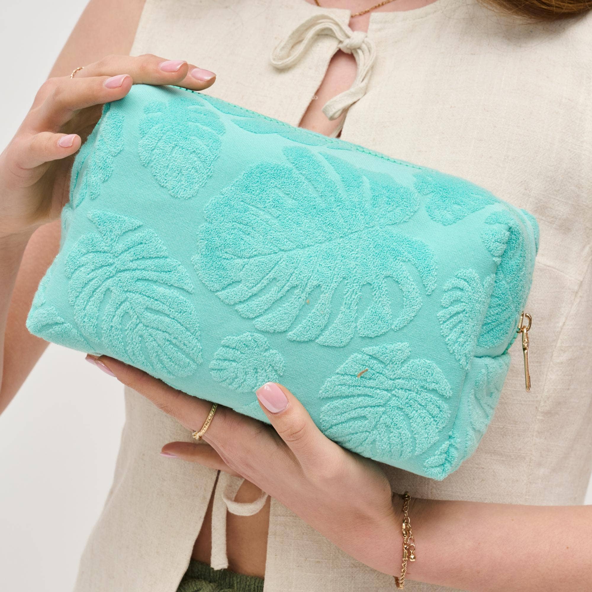 Palm Breeze Cosmetic Pouch