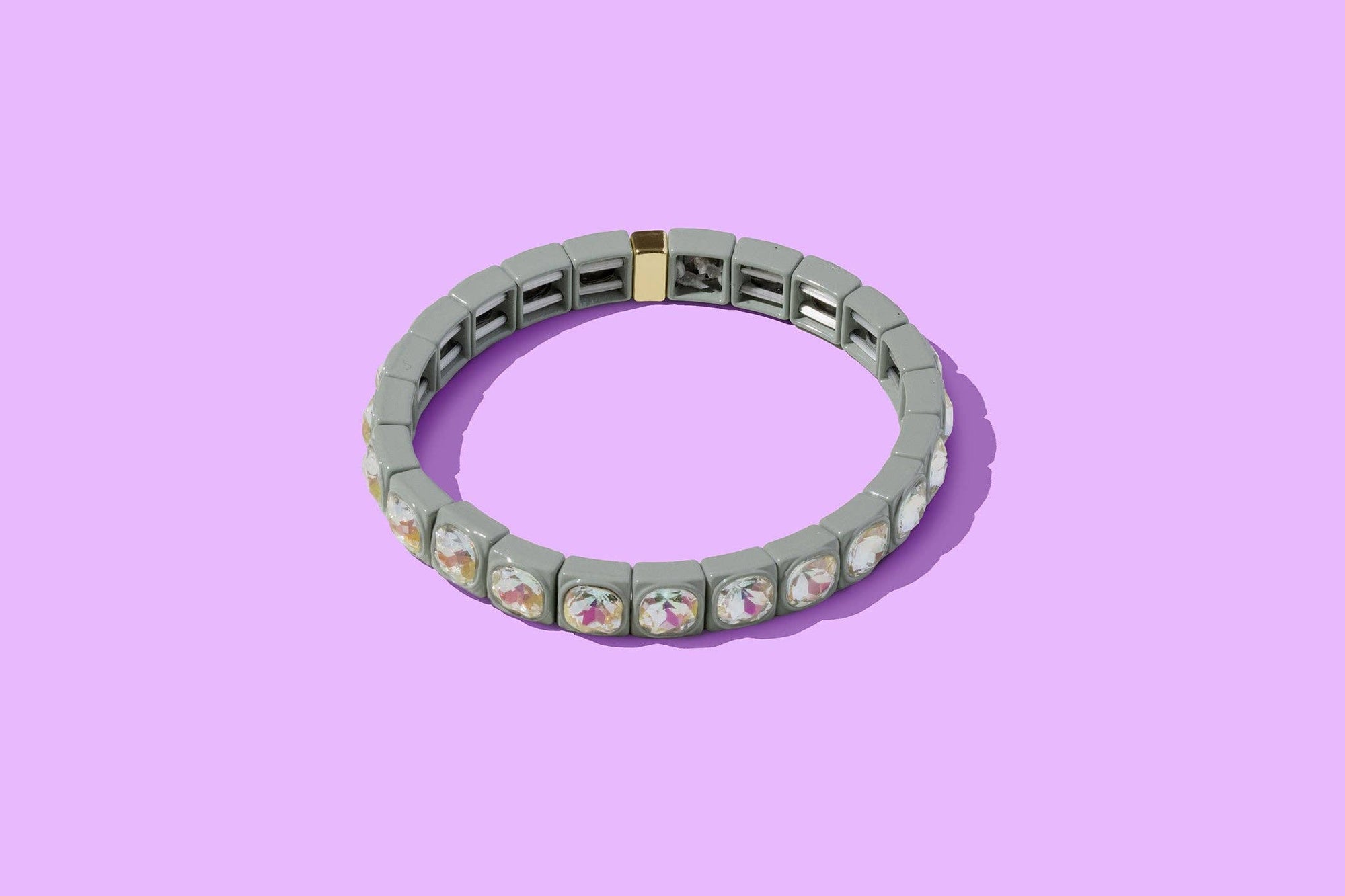Enamel Stretch Bracelet - Small Gems - Zoe
