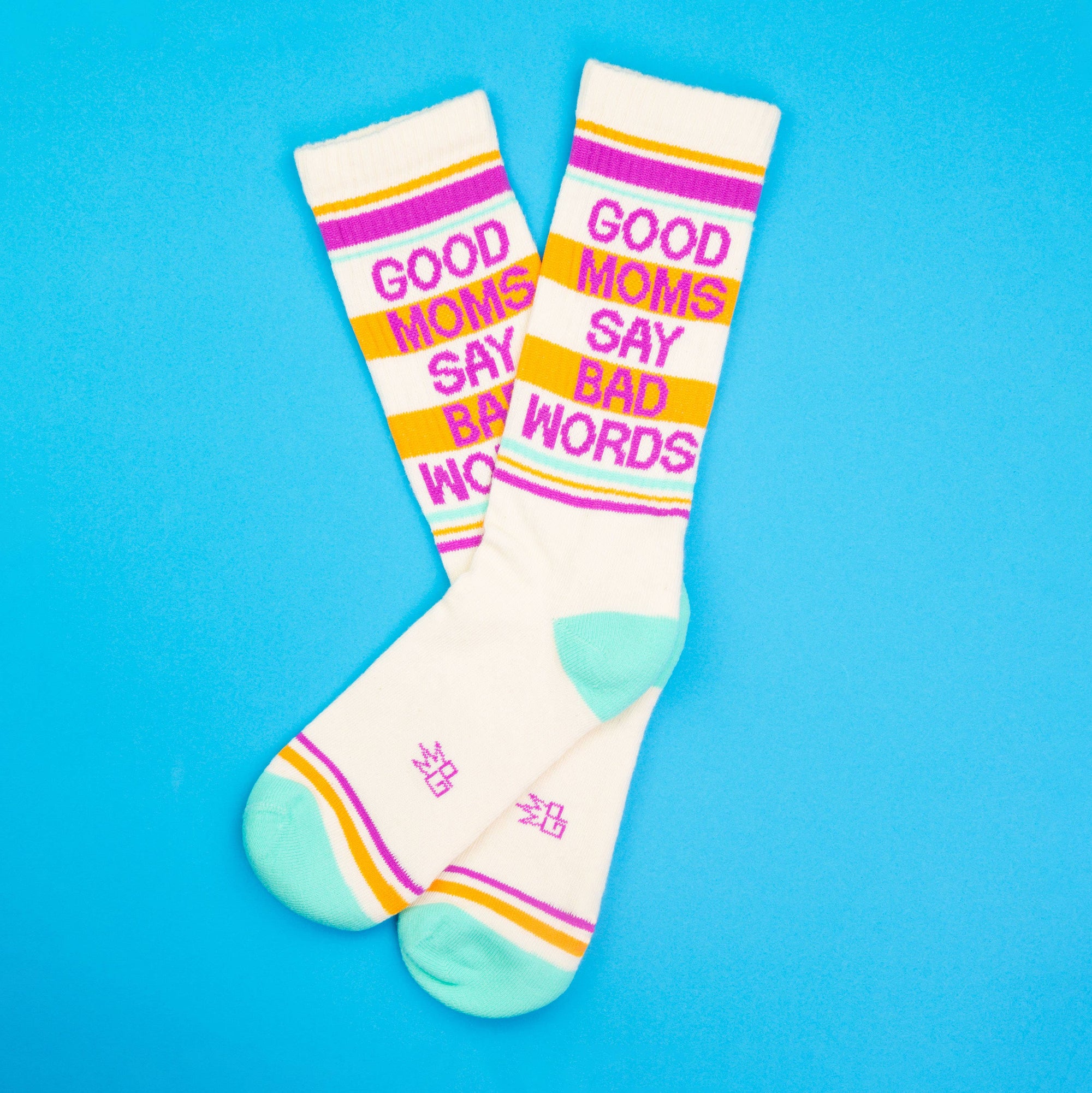 GUMBALL POODLE Good Moms Say Bad Words Gym Crew Socks