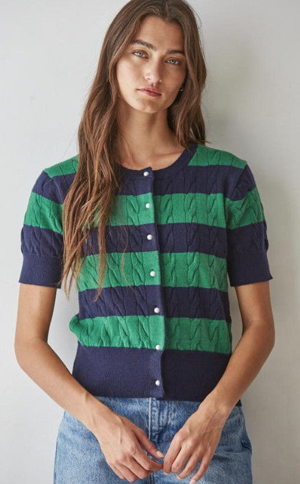 SOHO RUGBY SHORT SLEEVE CARDIGAN