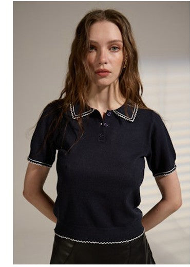 SPRINGSTEEN KNIT POLO SHORT SLEEVE