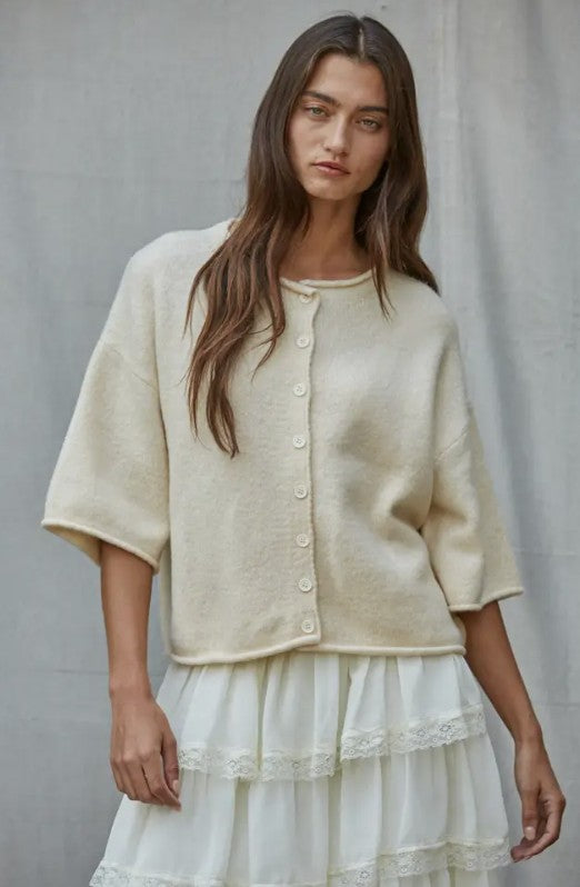 KELSEY QUARTER SLV CARDIGAN