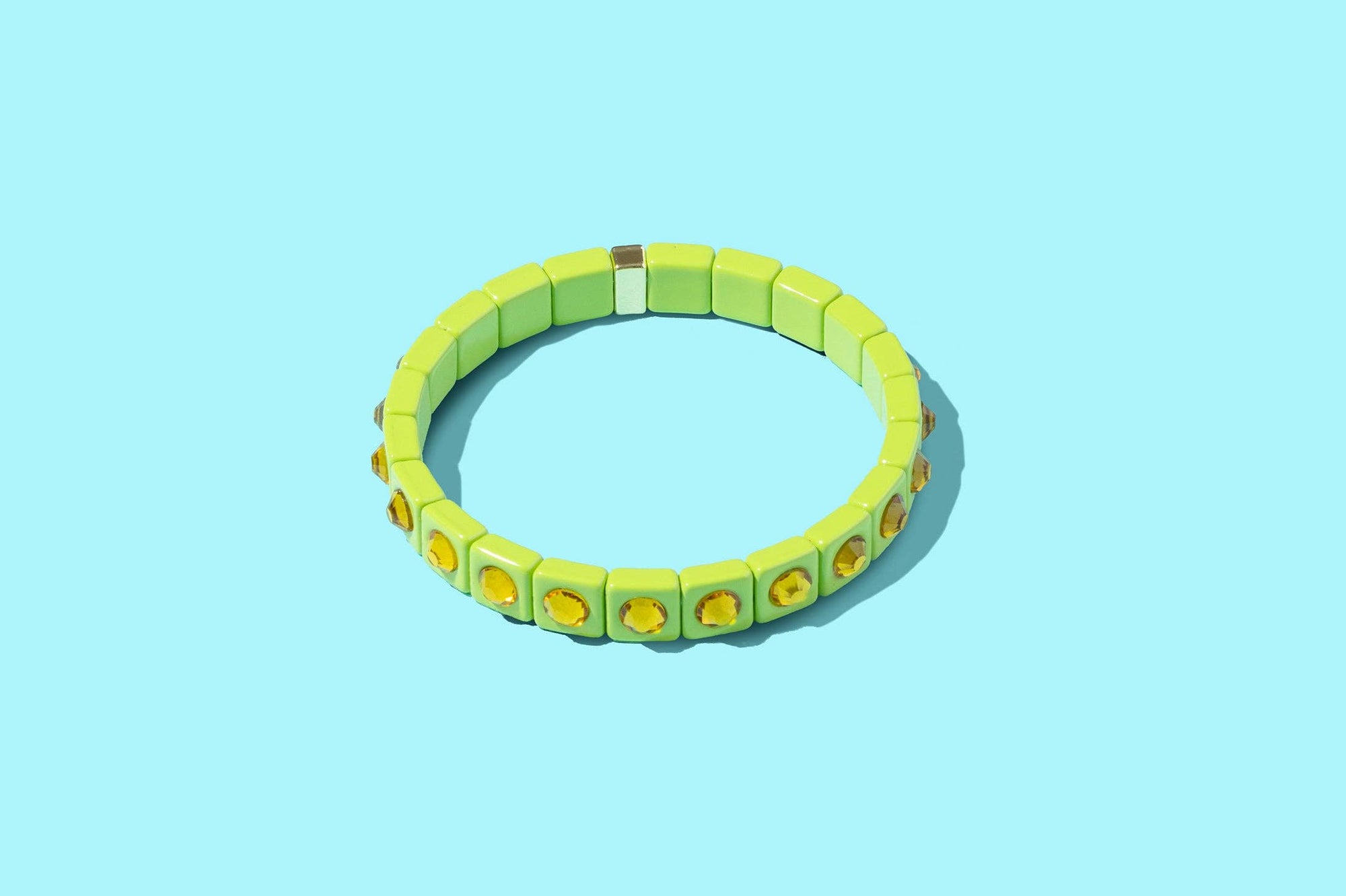 Enamel Stretch Bracelet - Small Gems - Maeve
