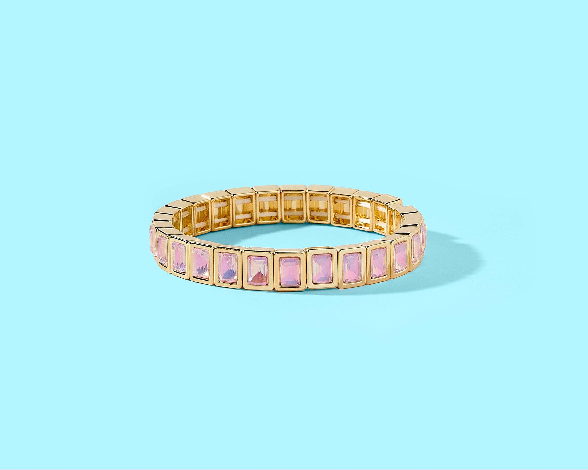 Enamel Stretch Bracelet - Love