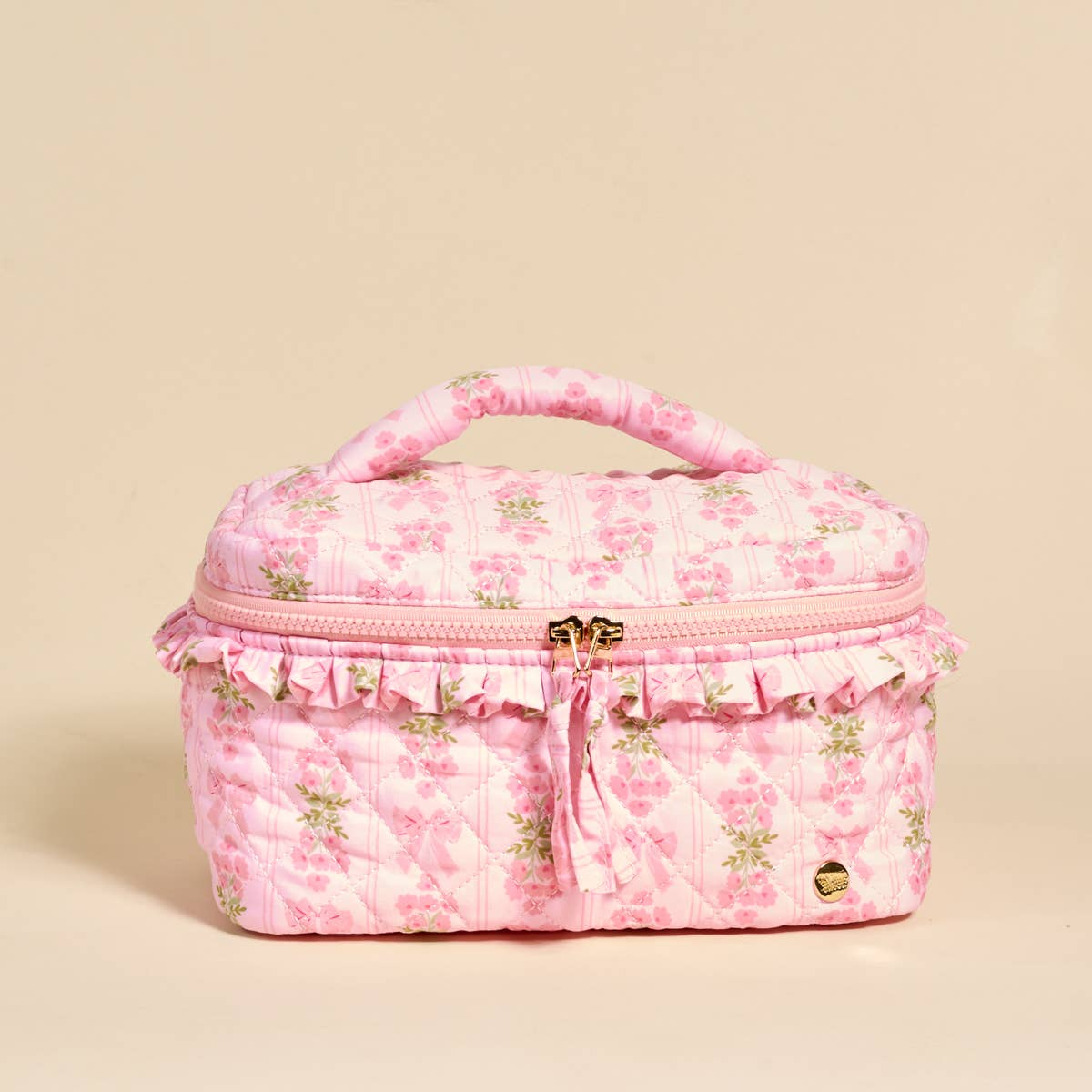 Glam &amp; Go Quilted Cosmetic Bag–Oh So Fancy Pink