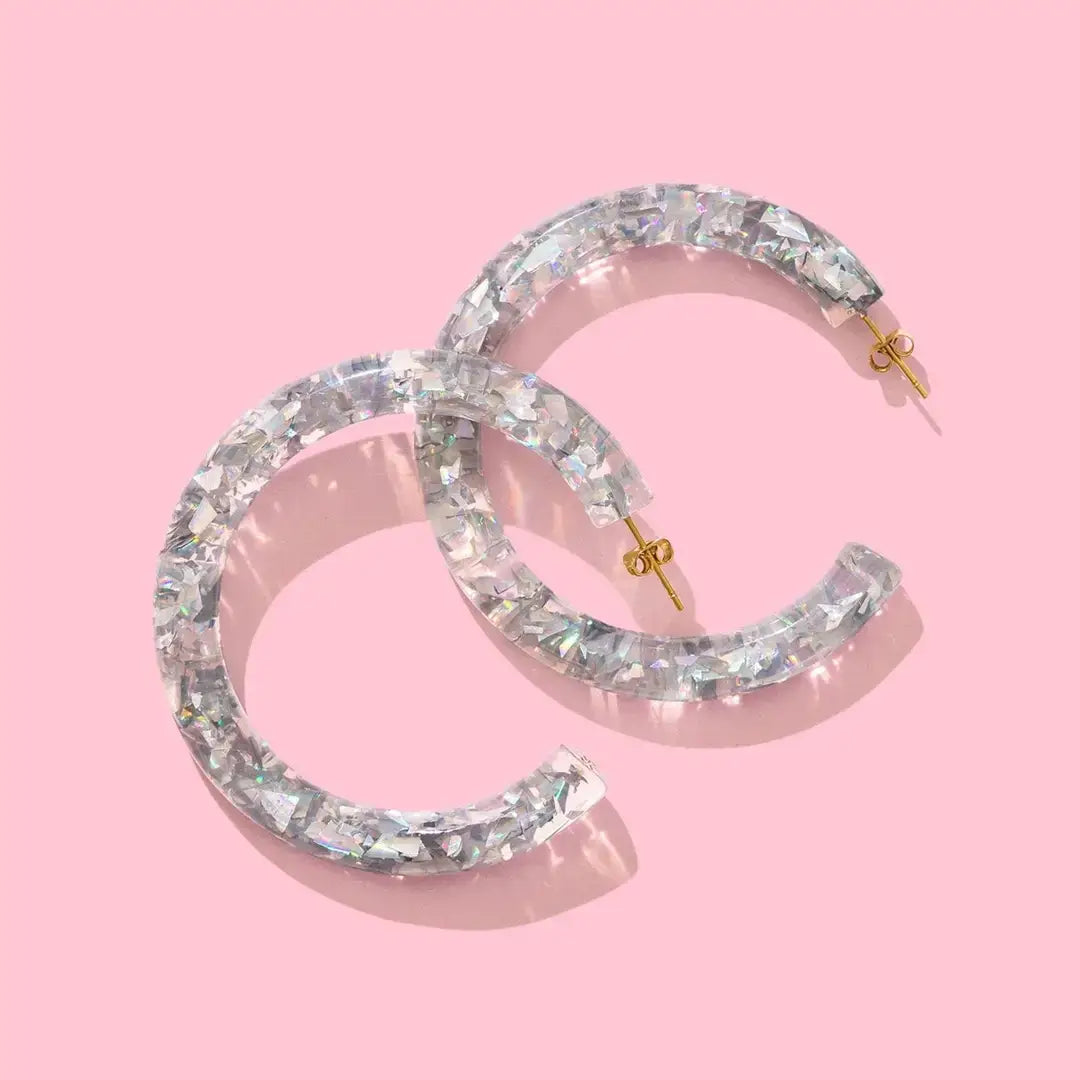 Confetti Hoop Earrings
