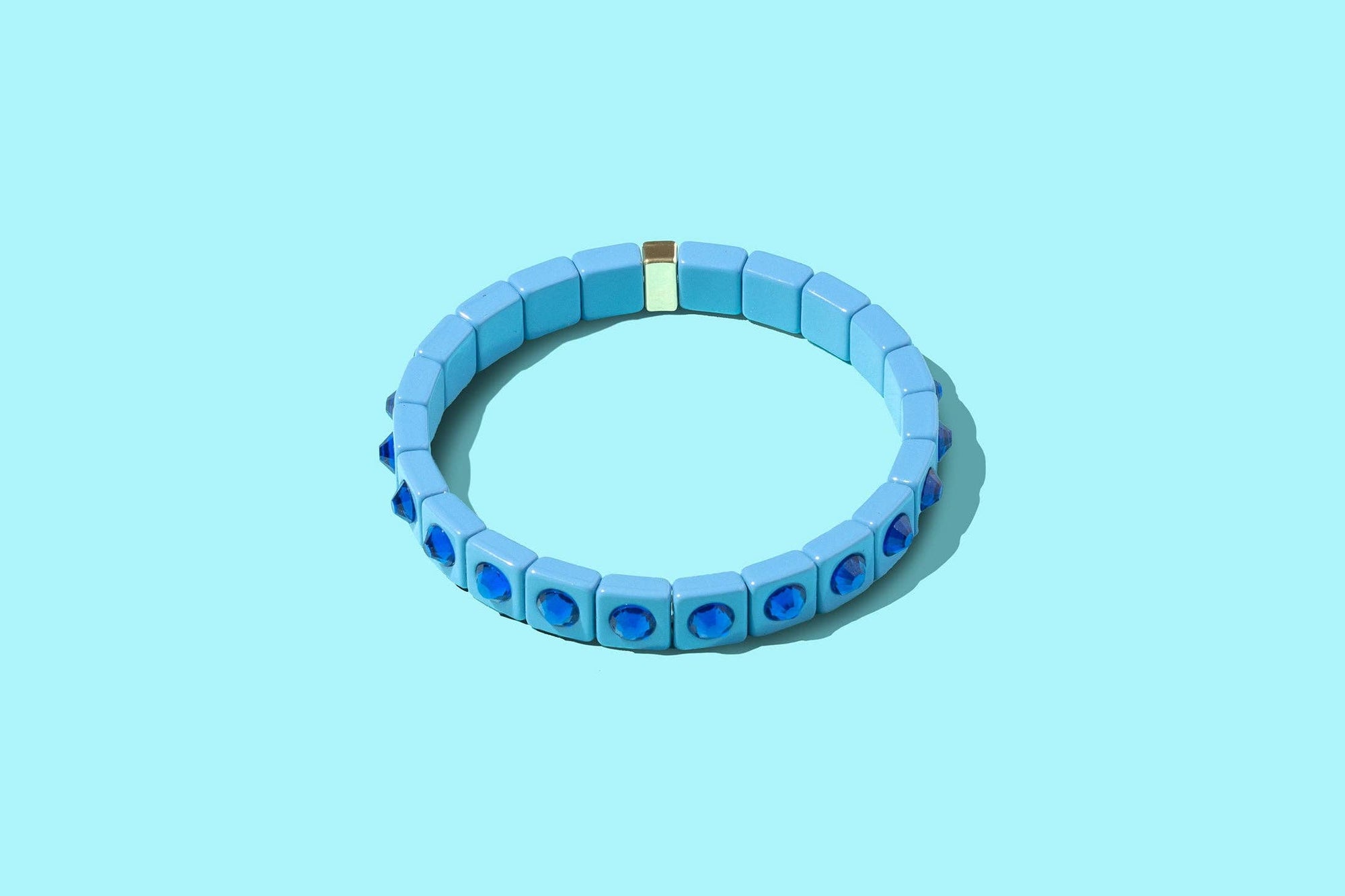 Enamel Stretch Bracelet - Small Gems - Maeve