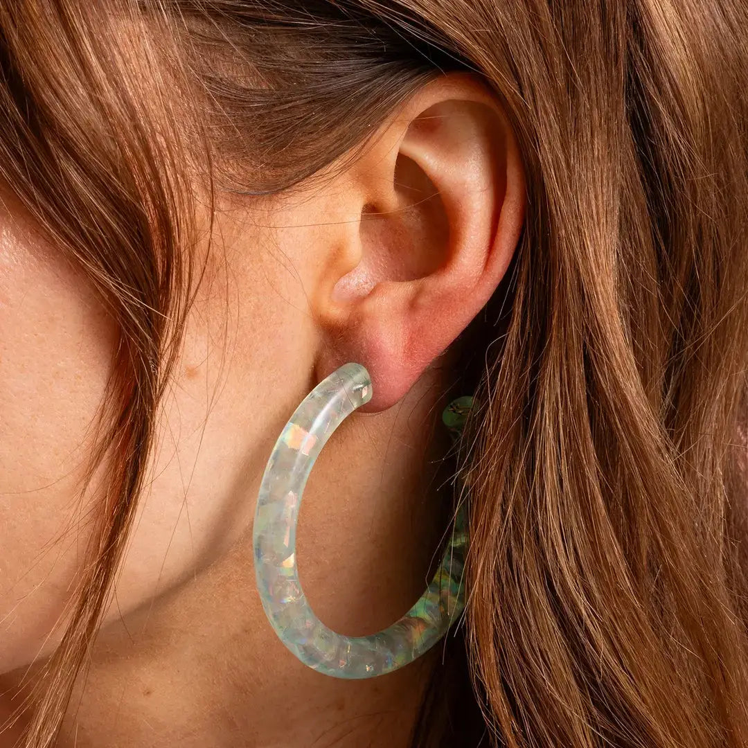 Confetti Hoop Earrings